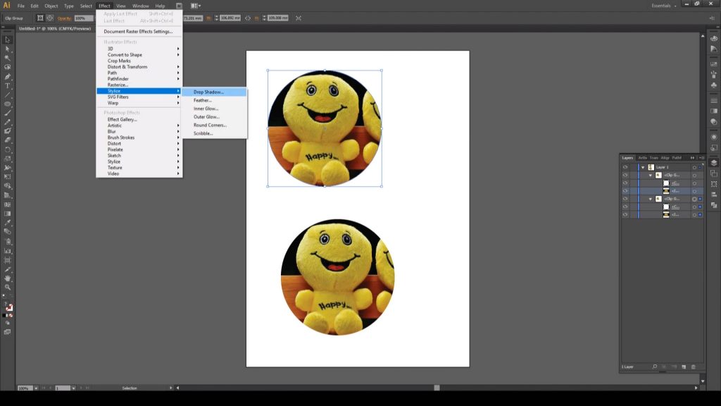 Adobe illustrator efekt ekleme