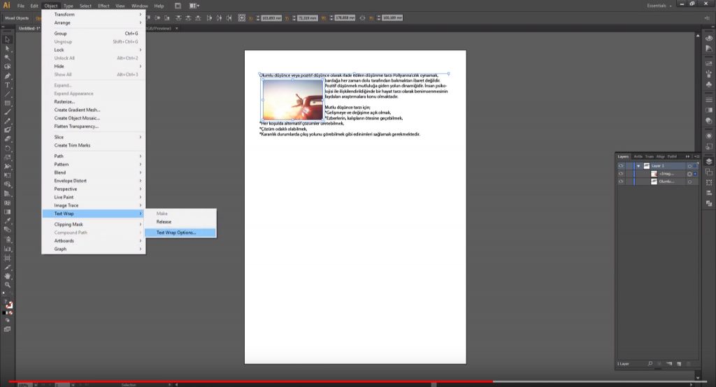 adobe illustrator yazı